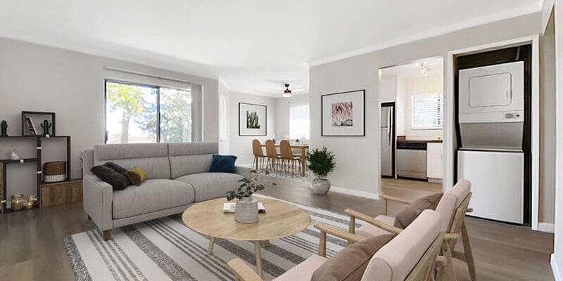 modern and open living room